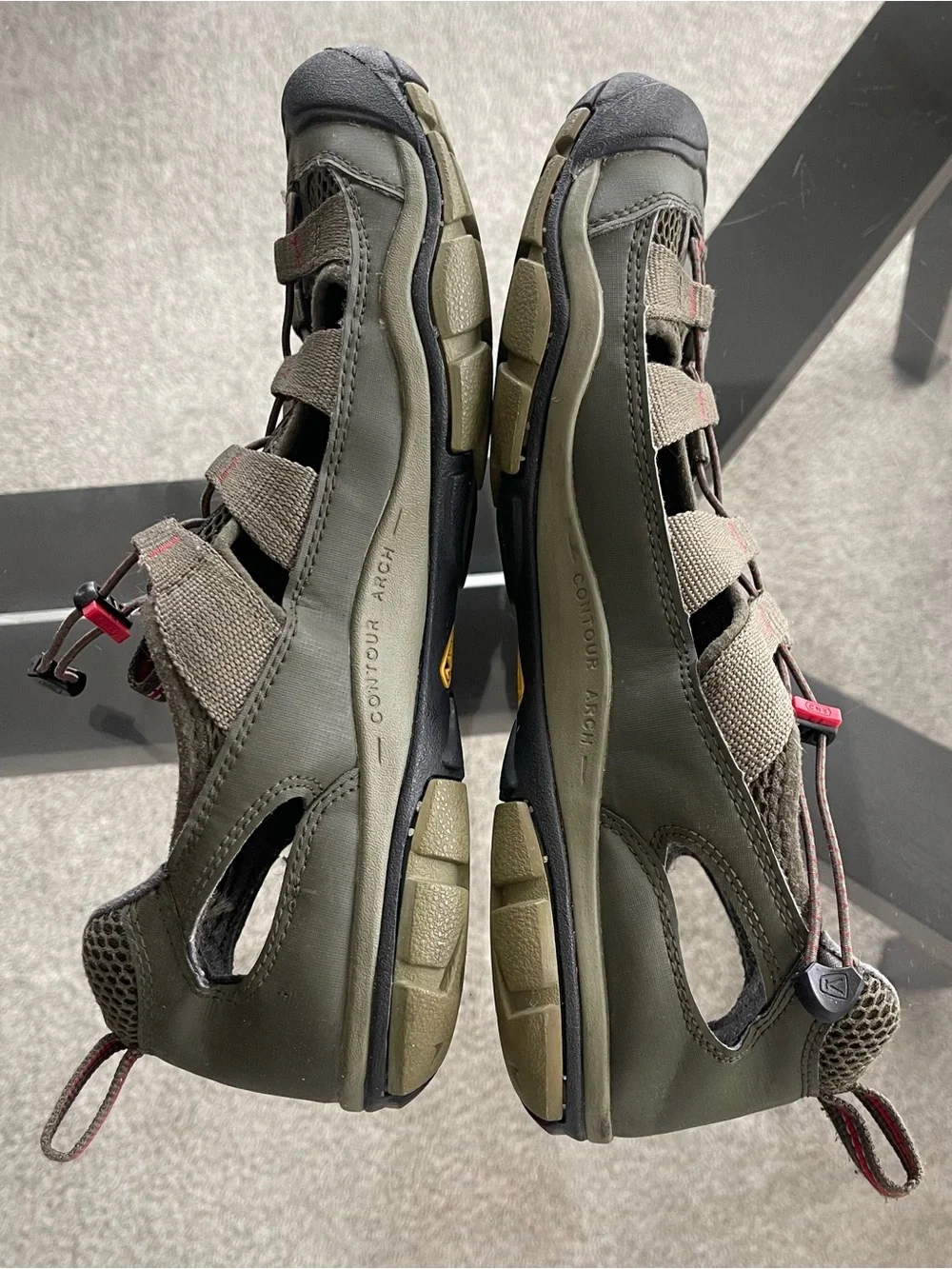 KEEN Newport Water Sport Sandals Waterproof Khaki Red Men’s Size 11 Outdoor‎